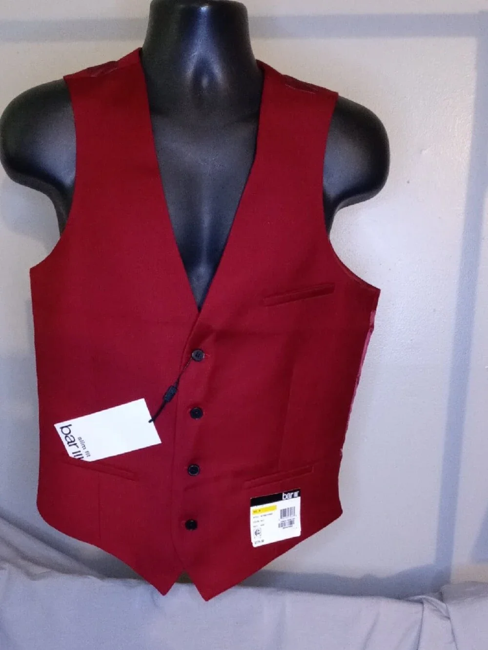 Deep Burgundy Tailored Vest